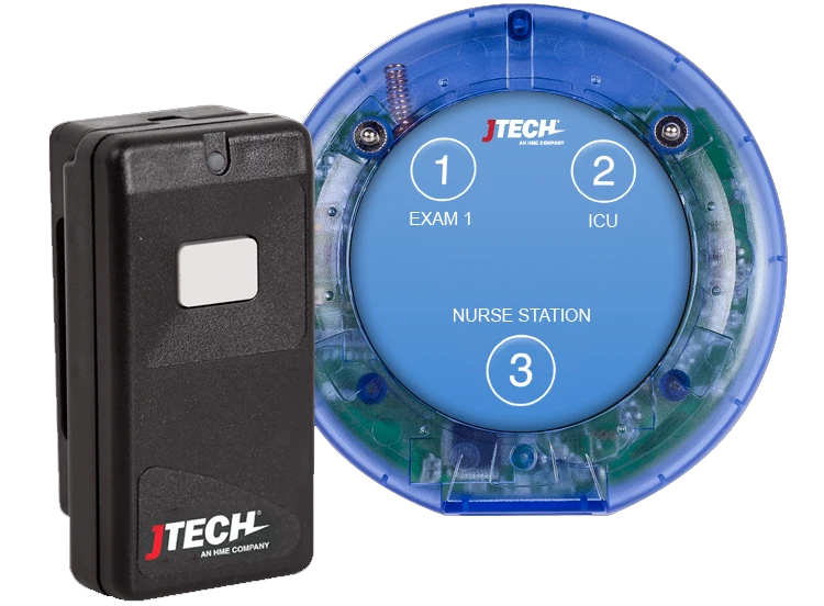 JTECH healthcare single and three-button call devices